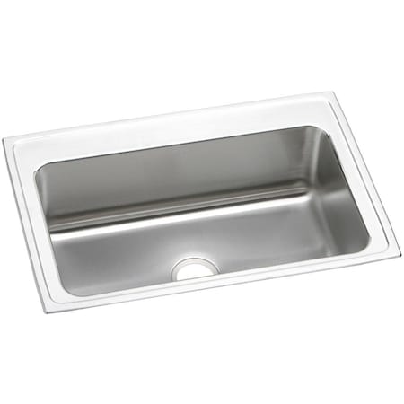 Elkay Gourmet Stainless Steel 33 X 22 X 10-1/8 Single Bowl Top Mount Sink DLRSQ3322100